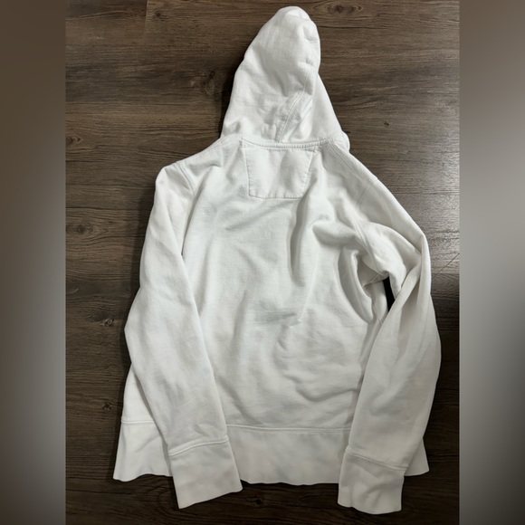 White Boston Zip up Hoodie - Picture 5 of 5